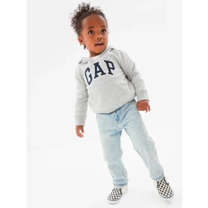 Erkek Bebek Gri Gap Logo Kapüşonlu Sweatshirt