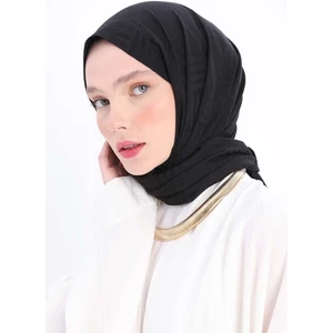 Siyah-Desenli Jakar Şal