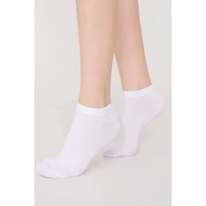 Dikişsiz Bambu Kısa Çorap Beyaz