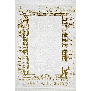 Crystal 32564-060 Parlak Gold Iplikli Çerçeveli Salon Oturma Yatak Odası Antre Mutfak Yolluk Halı