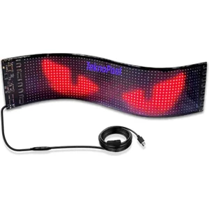 Tekno Pool LED Matrix Kişiselleştirilebilir Esnek Cama Yapışan 9X37 Araç  Led'i