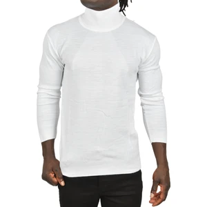 Tam Balıkçı Yaka Yanları Desenli Slim Fit Boğazlı Triko Kazak 2505495