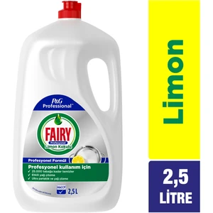 Profesyonel Sıvı Bulaşık Deterjanı Elde Yıkama Limon Kokulu 2,5 L