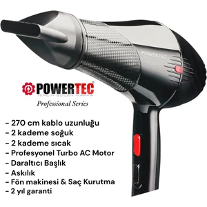 TR-701 Profesyonel Fön Makinesi Performans 2500