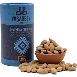YAŞAR BEY MARDİN SPECİAL TARÇINLI BADEM ŞEKERİ 500 GR [GÜNLÜK-TAZE GÖNDERİM]-(HEDİYELİK KUTU) 