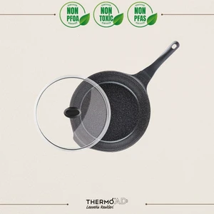 ThermoAD | Pyro Serisi | Granit Döküm | Derin Tava | 28 cm | Gri