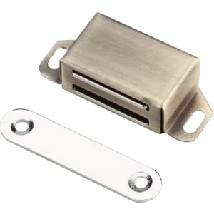 Mıknatıslı Metal Mobilya Kapak Kilidi 36X24X14MM - Yeşil Bronz