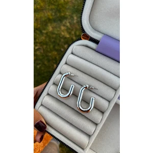 Queen Accessory Silver Geometrik Küpe