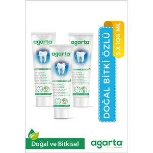 Doğal 3 Adet Bitki Özlü Florürsüz Diş Macunu 100 Ml