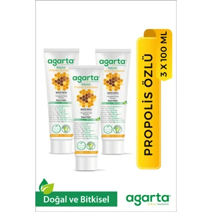 3 Adet Florürsüz Propolis Naturel Diş Macunu 100 Ml
