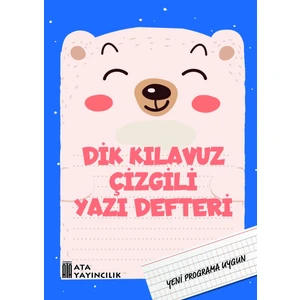 Kılavuz Çizgili Yazı Defteri Büyük Boy (Dik Temel Harflerle)
