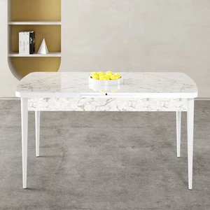 Gale Serisi 80X132 Açılabilir Lak Panel Mutfak Masası