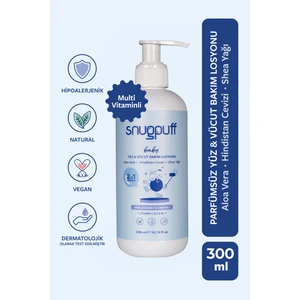 Bitkisel 2’si 1 Vitaminli Bebek Yüz & Vücut Bakım Losyon, Vegan, Nemlendirici Onarıcı Krem 300ML