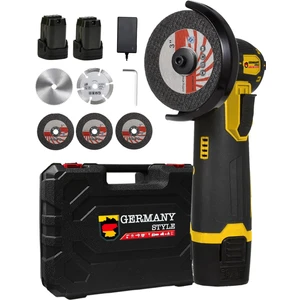 Germany Style ALMAN-MS365 Çift Akülü Açılı Şarjlı Avuç Taşlama Demir Kesme 75MM
