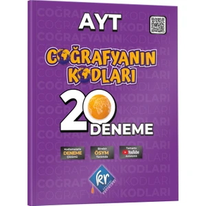 Kr Akademi Yayınları Coğrafyanın Kodları AYT Coğrafya Çözümlü 20 Deneme