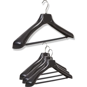 Takım Elbise ve Ceket Askısı, Barlı Siyah Askı (4 Ad)