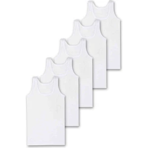 Giza Kids %95 Pamuklu Erkek Çocuk Süprem Penye Atlet Fanila Iç Çamaşır 5li Set
