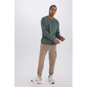 DeFactoFit Sporcu Jogger Eşofman Altı Standart Fit Üç Cepli Beli Bağcıklı Lastikli Paça D3741AX24WN