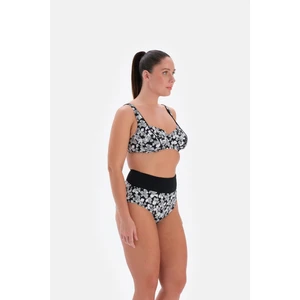 3240BK Balenli Bikini Tk - Siyah Beyaz