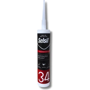 Selsil Silikonize Mastik Beyaz 450GR