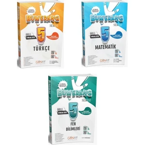 Günay Yayınları 5.sınıf Bumerang Serisi Etkinlikli Türkçe+Matematik+Fen Bilimleri Akıllı Defter Seti