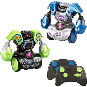 Sesli ve Işıklı Uzaktan Kumandalı Robo Kombat Tornado 2’li Paket - Siyah ve Gri Robot