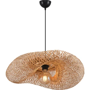 Istanbul Avize Vangu Siyah Duylu 50 cm Avize Bambu,iskandinav,bohem,rattan,modern Aydınlatma
