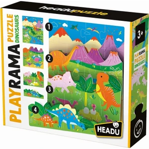 Playrama Puzzle Dınosaurs (3-6 Yaş)