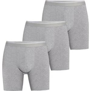 3 Adet Uzun Likralı Erkek Boxer 1004