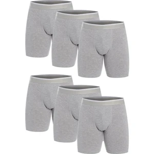 6 Adet Likralı Erkek Uzun Boxer 1004