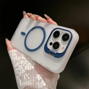 Apple iPhone 15 Pro Max Uyumlu Arkası Mat Standlı Kapak Kamera Lens Hediyeli Kılıf
