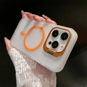 Apple iPhone 14 Uyumlu Arkası Mat Standlı Kapak Kamera Lens Hediyeli Kılıf
