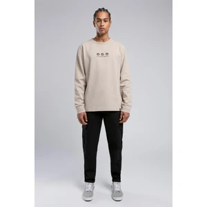 Lee Cooper Orion Erkek O Yaka Sweatshirt Bej