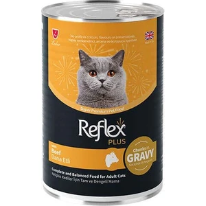 Reflex Plus Dana Etli Sos Içinde Et Parçacıklı Kedi Konservesi 400 gr