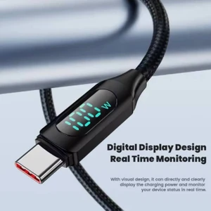 100 W Usb-Type-C Dijital Uyumlu Ekran Hızlı Data/şarj Kablosu 2 Metre