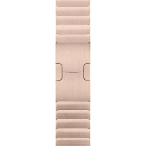 Apple Watch Uyumlu 44/45/46/49 mm Bilezik Loop Çelik Kordon Baklalı 2025 Rosegold