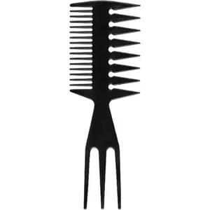 3 Yönlü Çok Amaçlı Karbon Stil Tarağı - Dar-Geniş-Dikine Tarama Yöntemi 3in1 Tarak