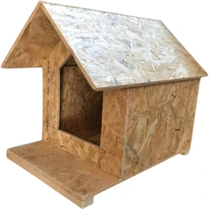 Kedi Evi Dış Ortam Uygun Ahşap Kedi Evi Osb 45X40X40 cm
