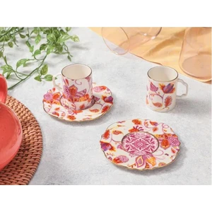 Pinky Desen1 2 Kişilik Kahve Takımı 80CC 04ALM008636