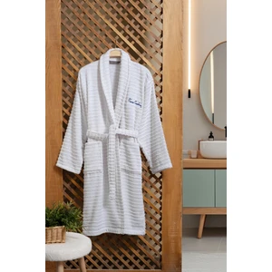 Pierre Cardin Soft Bornoz Wave Beyaz