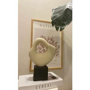 Bohem Home Seramik Büyük Asimetrik Büst Heykel