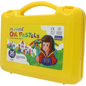 Çantalı Pastel Boya 36 Renkli Yağlı Pastel Boya Seti Pratik Taşıma Kutusu ile