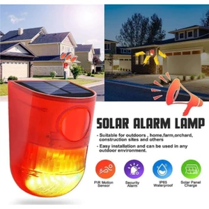 Hareket Sensörlü Solar Caydırıcı Yabani Hayvan Kovucu, Hırsız Güvenlik Alarm ve Ikaz Işığı