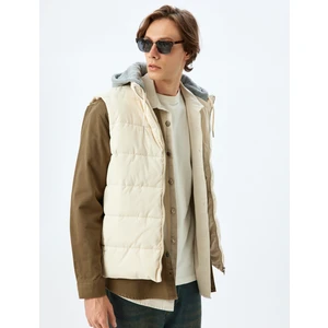 Şişme Yelek Slim Fit Fermuarlı