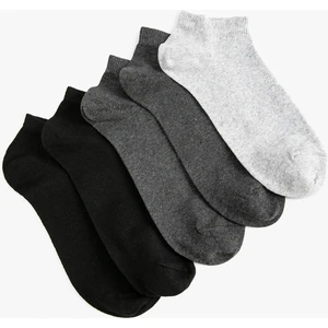 5'li Basic Patik Çorap Seti Çok Renkli