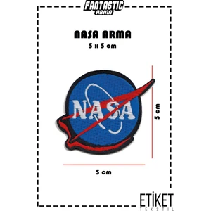 Ütü ile Yapışan Dokuma Arma Patch Yama Nasa Modeli