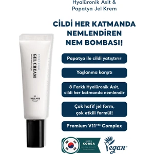 11 Factory Hydro Boost Gel Cream 50 ml – Hyalüronik Asit & Papatya Jel Vegan Krem