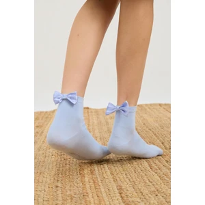 Katia & Bony Kadın Fiyonklu Modal Soket Çorap Mavi