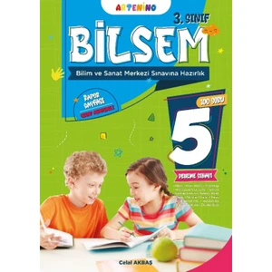 Artenino Yayıncılık 3. Sınıf Bilsem Sınavına Hazırlık 5’li Deneme Sınavı -  Celal Akbaş