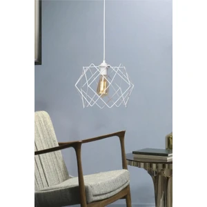 Mhk Prime Minimalist Özel Tasarım Beyaz Rustik Avize Mikasız  Beyaz Metal Rustik Avize